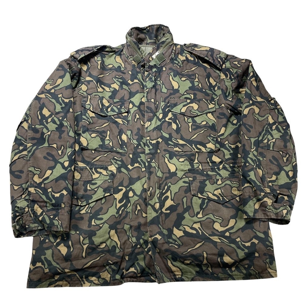 Vintage Winchester Coat‎ Mens Large Green Camo Quilted Liner Hunting Military